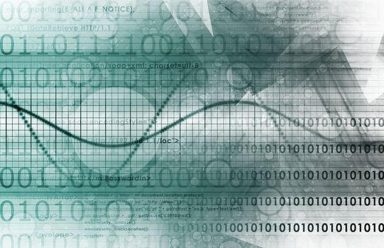 Technology Abstract with Futuristic Lines as Art