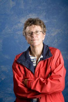 Portrait of a senior woman in her sailing clothes