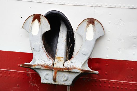 Detail of the boat anchor - anchorage