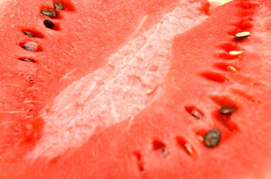 Red juicy ripe water-melon. A background