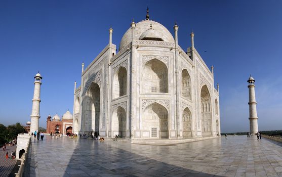 A different look at The beautiful Taj Mahal, Agra, India