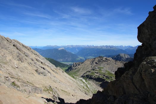 Landscape of Lechtaler Alps in Tirol, Austria