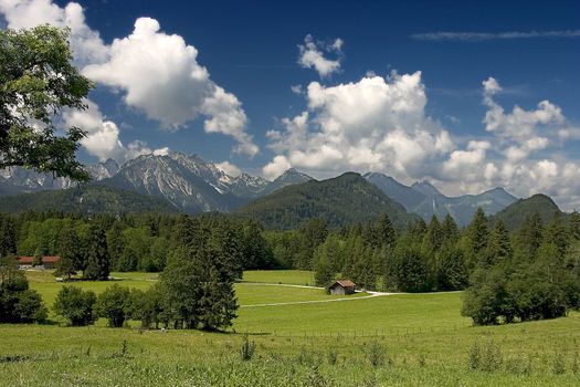 Beautiful pasture and mountains in Germany ( Allg�u )
Sch�ne Weide und Berge in Deutschland 
