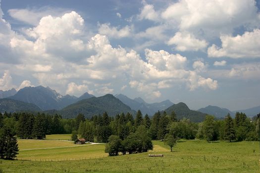Beautiful pasture and mountains in Germany ( Allg�u )
Sch�ne Weide und Berge in Deutschland 
