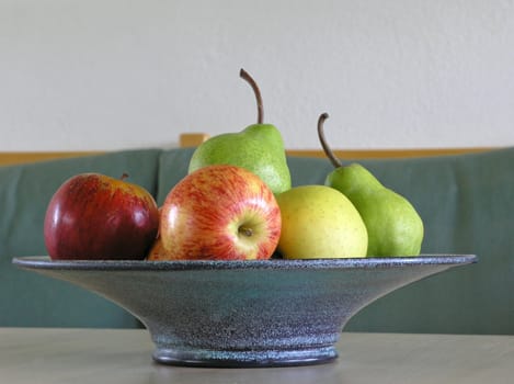 sweet, fresh fruits on plate