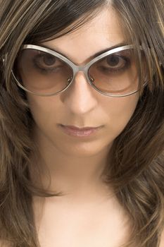 Woman portrait with glasses