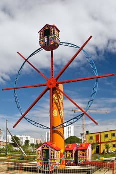 Big wheel in park of entertainments of the city of Ekaterinburg