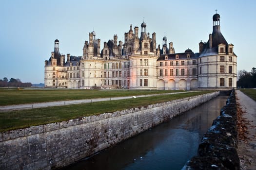 The picture is made in Castle Chambord during travel across France