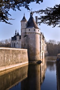 The picture is made in Castle Chenonceau during travel across France
