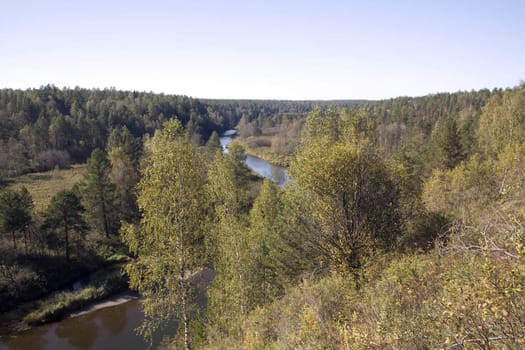 National reserve  Deer Streams The river Serga