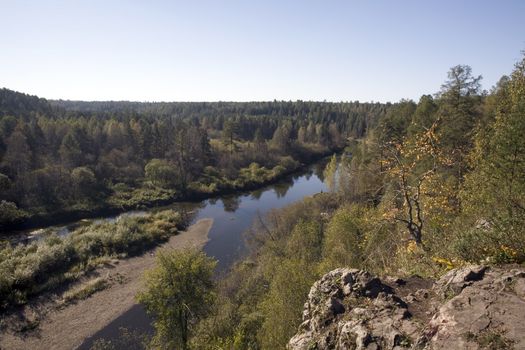 National reserve  Deer Streams The river Serga