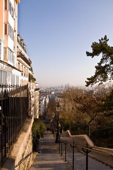 The picture is made during walk on a hill Montmartre