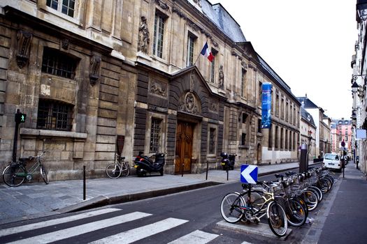 The picture is made in Paris on a during walk on the Jewish quarter 