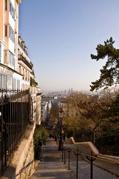 The picture is made during walk on a hill Montmartre