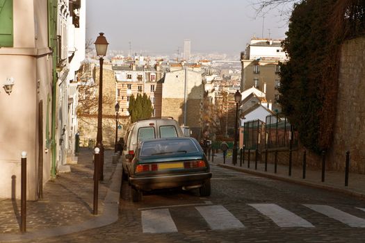 Streets of Paris. Montmartre