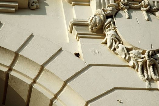 Architectural detail of an antique building