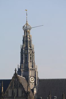 The great Saint Bavo church, protestant church in Haarlem, the Netherlands
