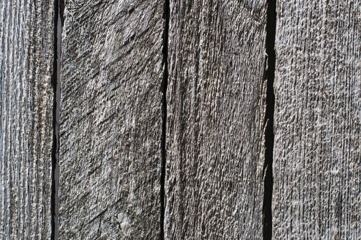 slats of rough wood turning grey in the sun as an abstract texture background