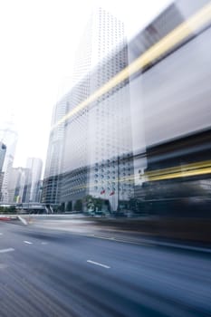 it is traffic through downtown in HongKong
