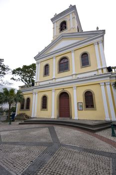 Church on top of Colina da Penha in Macau