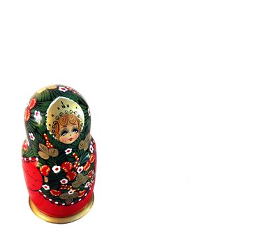 matreshka doll isolated on white