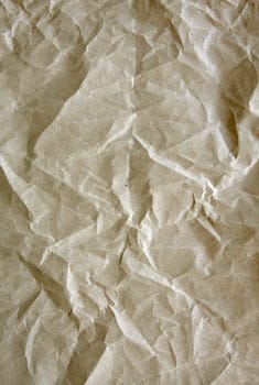 Crushed brown paper texture