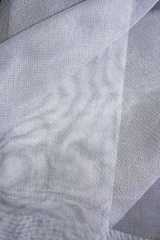 Silver woven fabric