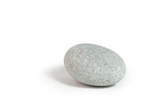 Pebble stone on white background.