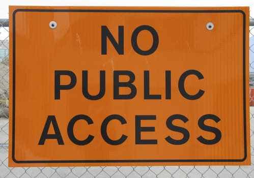 no public access sign