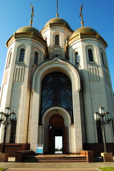 Orthodox church in Volgograd on Mamayev Hill