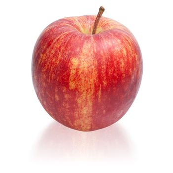 Ripe Red Apple isolated on the white background