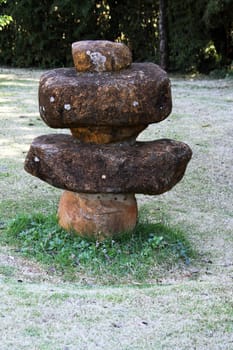 Stones on garden