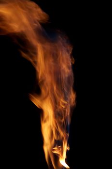 Shot of a fire and flames