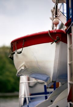 The boat by the ship