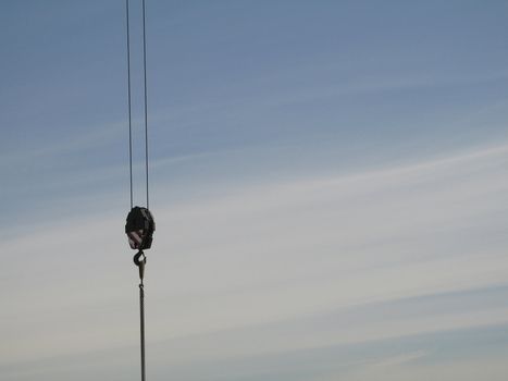 construction crane pulley