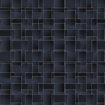 pattern of black tiles