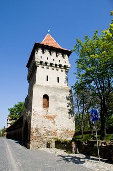 landmark building from the 14th century in sibiu, europe