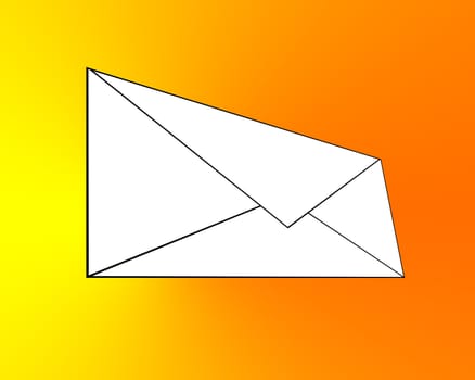A envelope or letter that would be good for communication concepts.