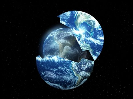 A conceptual image about rebirthing the world.
