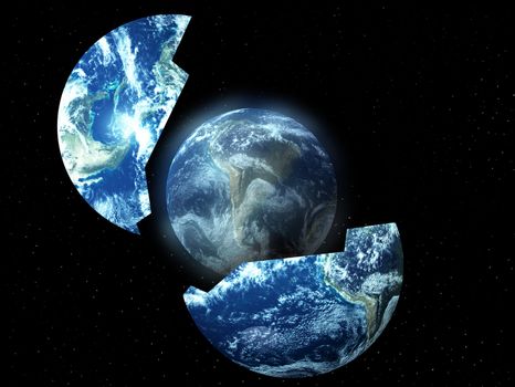 A conceptual image about rebirthing the world.