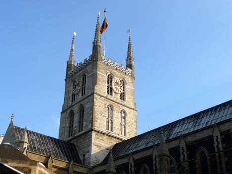 A church located near the river Thames in London.