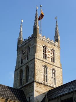 A church located near the river Thames in London.