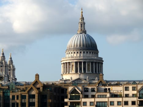 The historic St Paul's cathedral located in central London.
