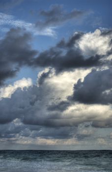 Dramatic cloudscape over Florida seas