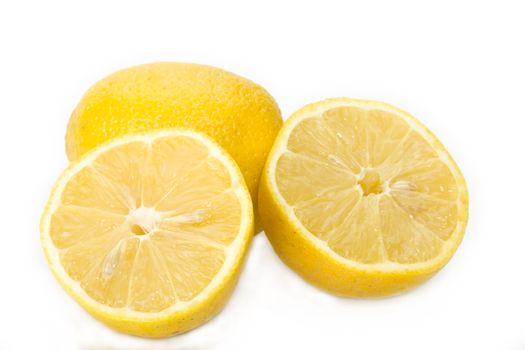 detail of a slices lemon