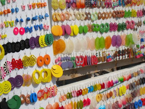 Outdoor earring sales stand