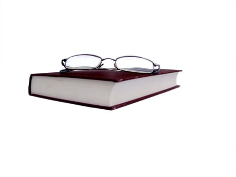 Book and glasses