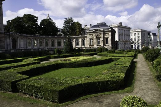 The Royal Palace in the centre of Brussels, Belgium, is open to the public during the summer months. 