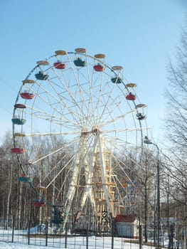Big wheel in park, Russia 