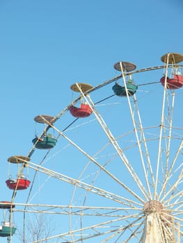 Fragment of a big wheel, Petrozavodsk, Karelia, Russia      